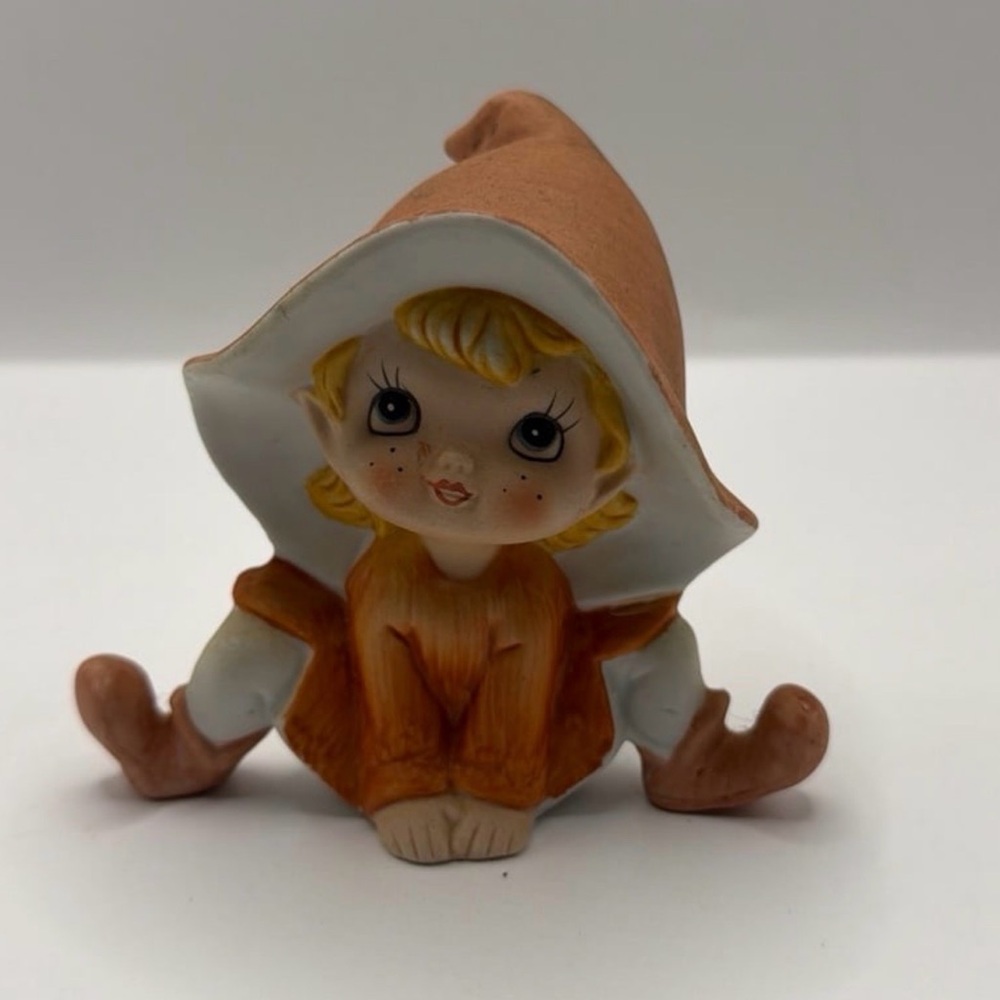 Vintage Set of 3 1970’s Homco Pixie Porcelain Fairie Elf Figures #5213 - Picture 5 of 10